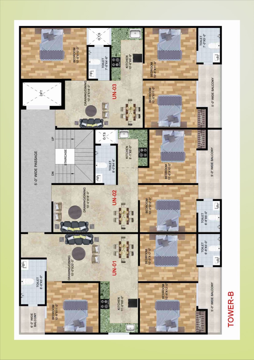 Arsh Avenue Tower B floor plan