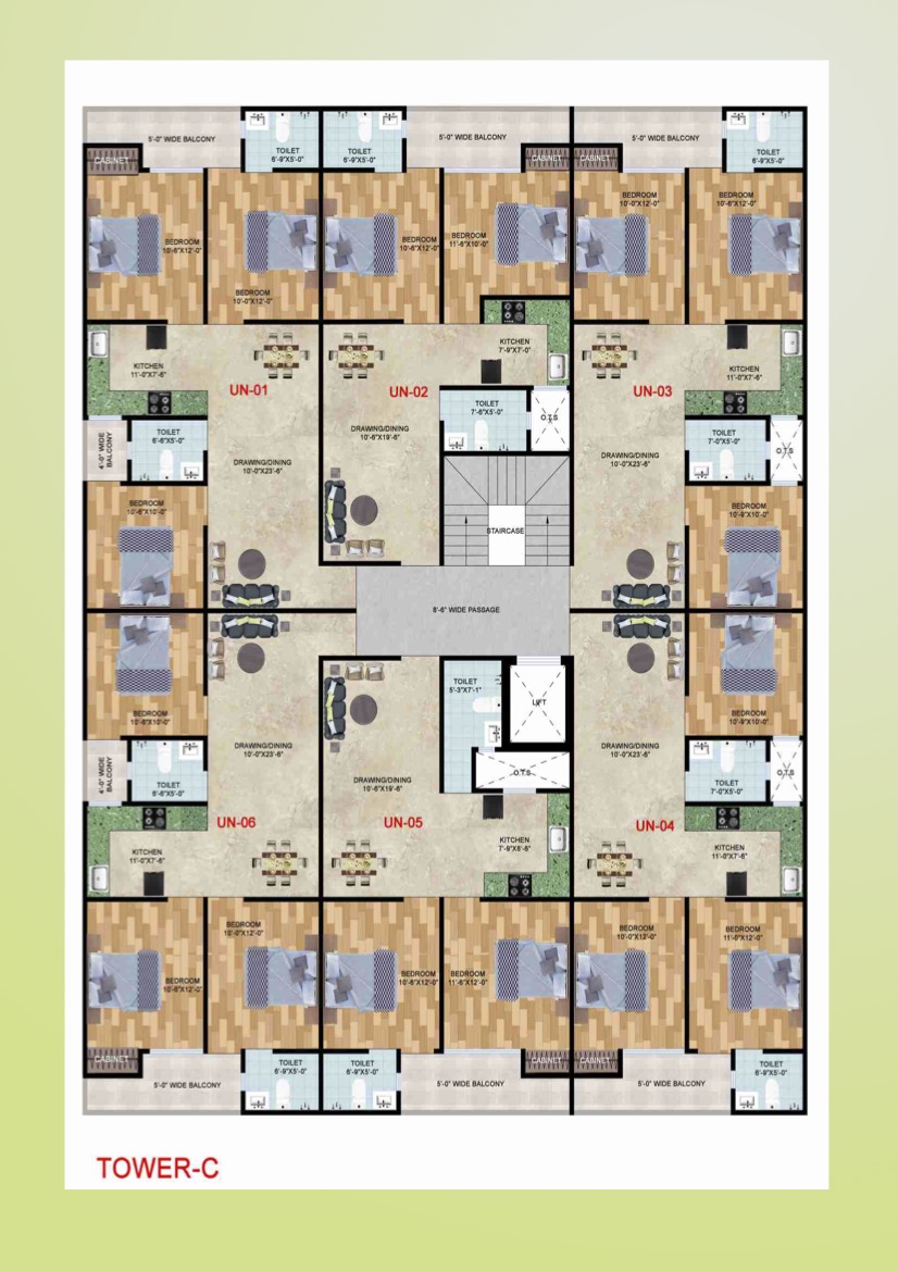 Arsh Avenue Tower C floor plan
