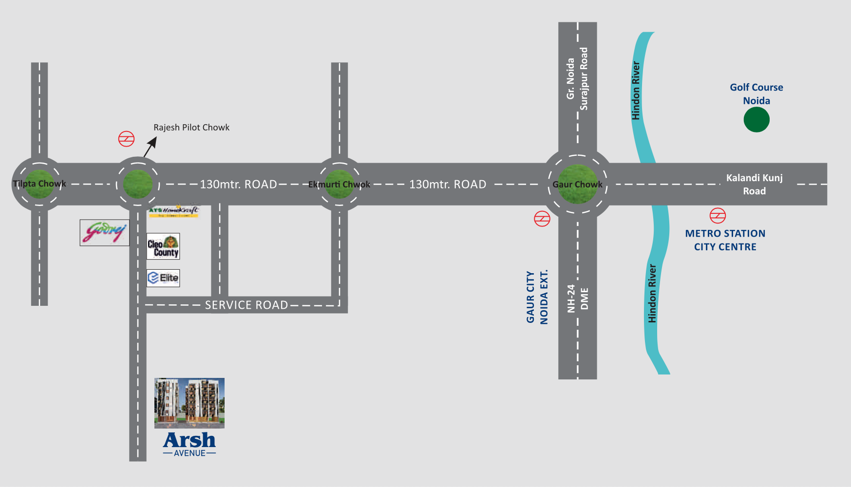 Arsh Avenue location map
