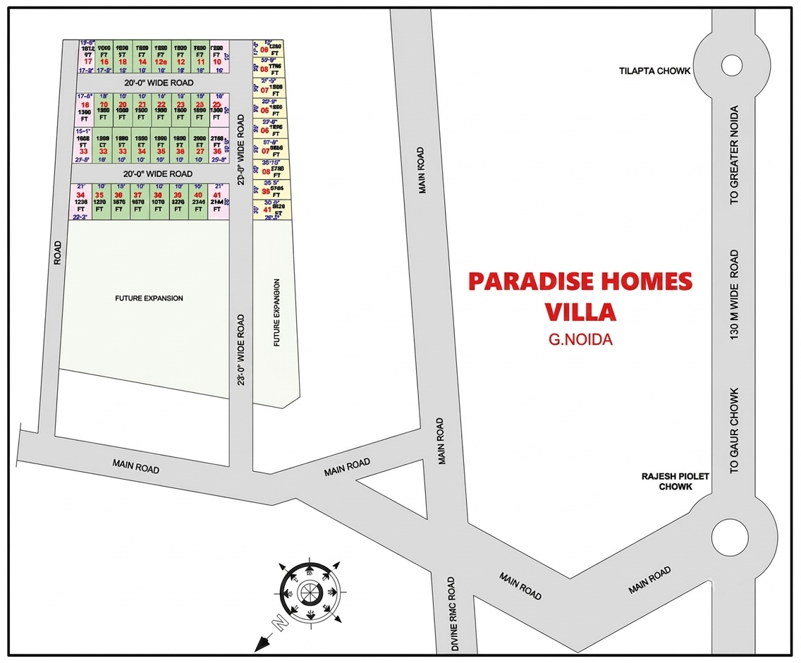 Paradise Villa location map